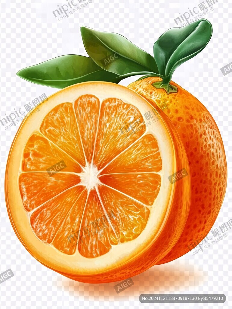 黃金葡萄柚插畫