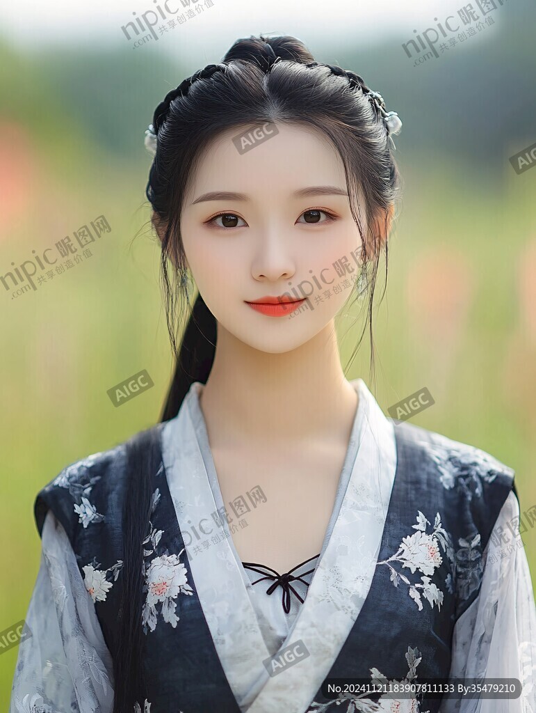 漢族姑娘漢服美女
