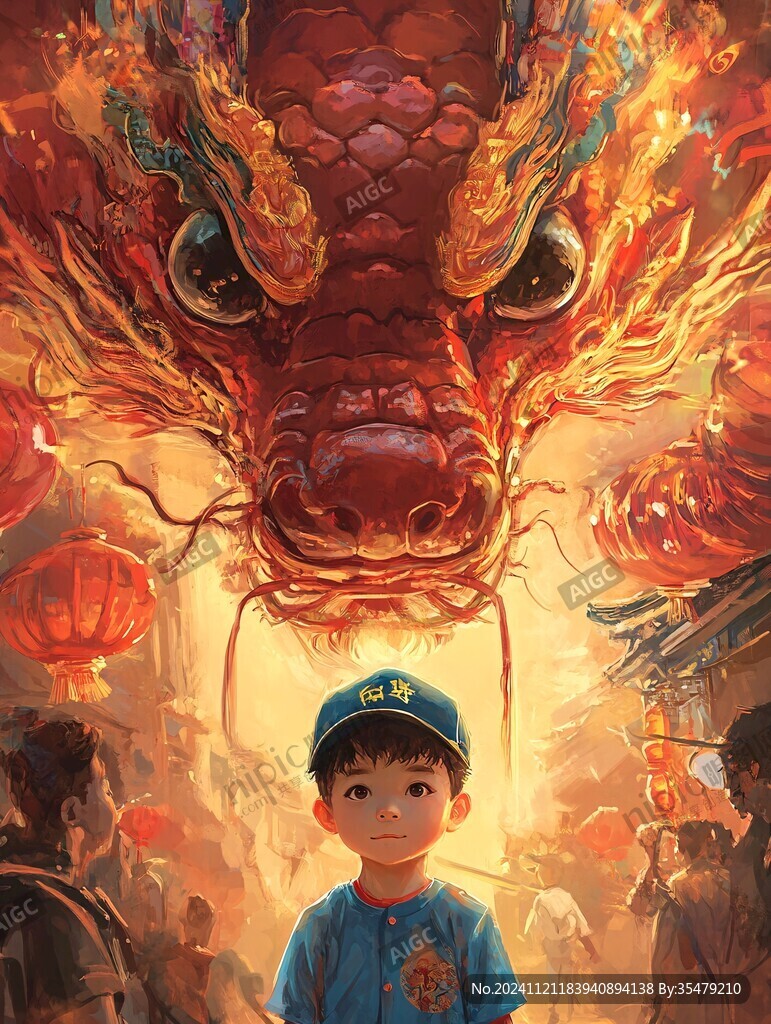 龍年系列插畫