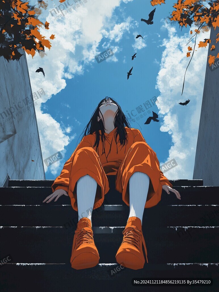 意境人物插畫