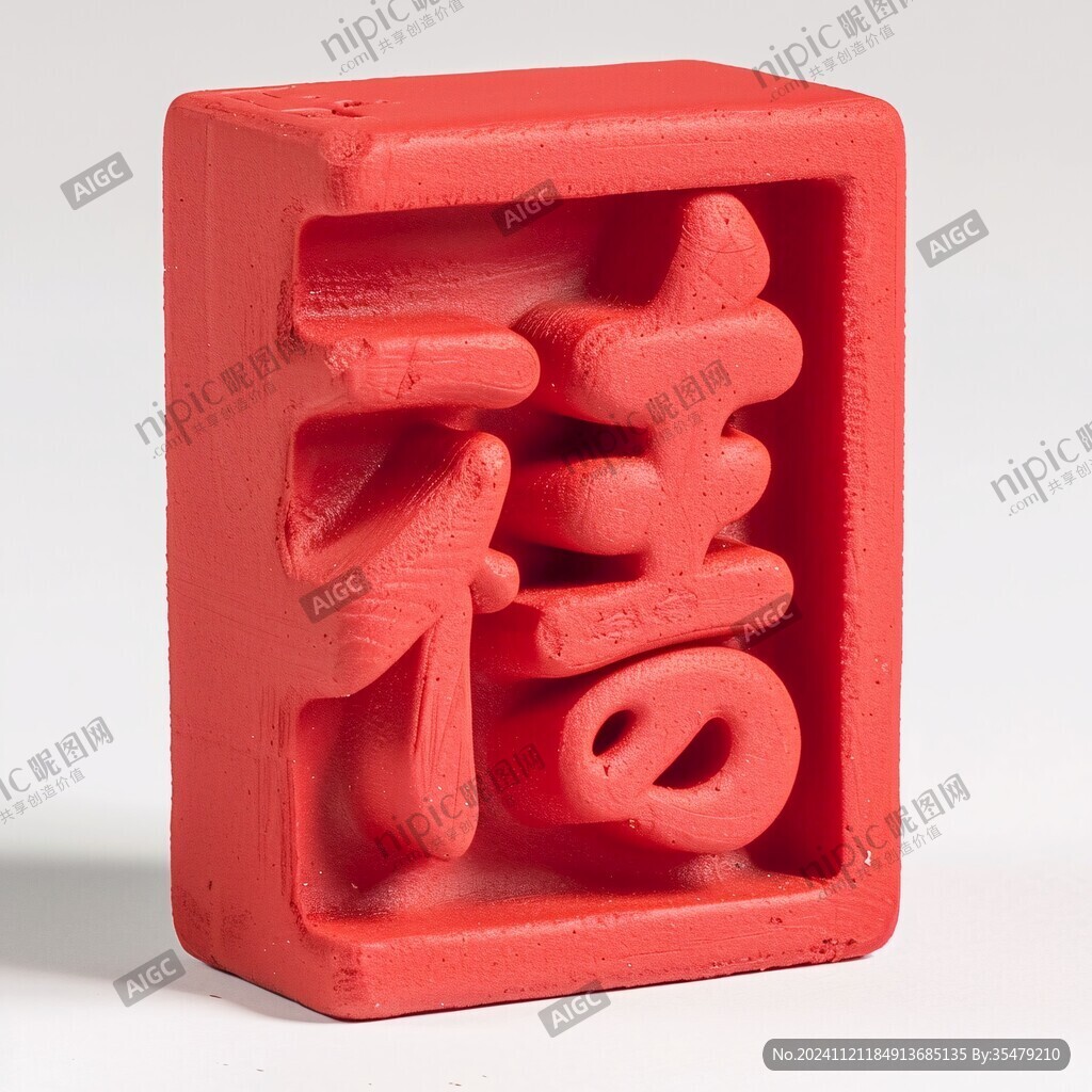 福字印章雕塑