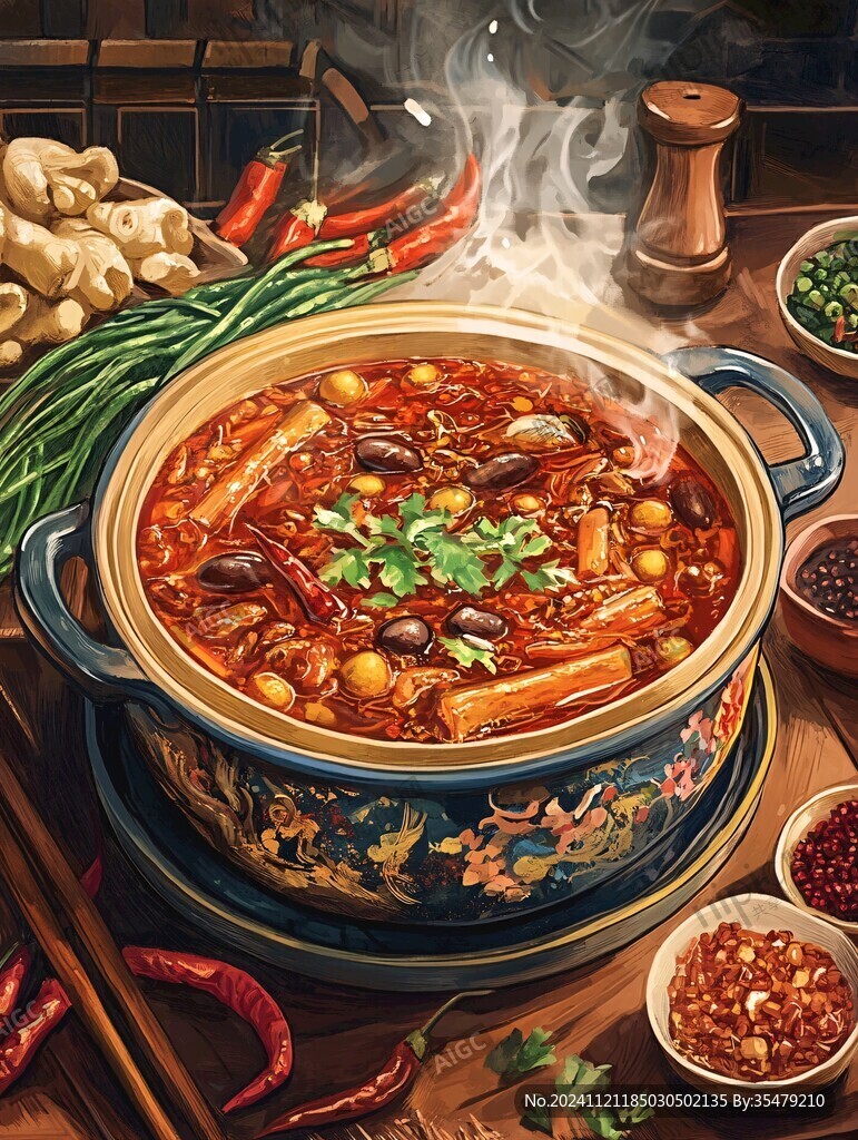 大鍋菜插畫