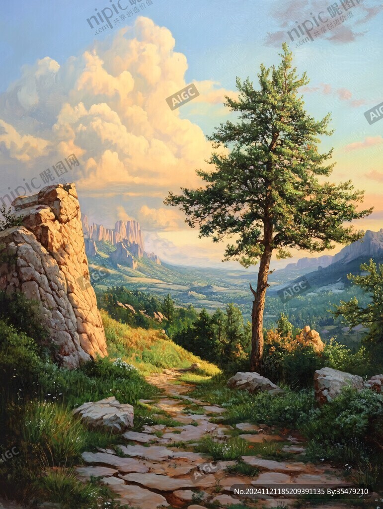 高清風景油畫