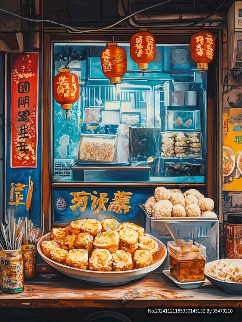 古鎮小吃窗口