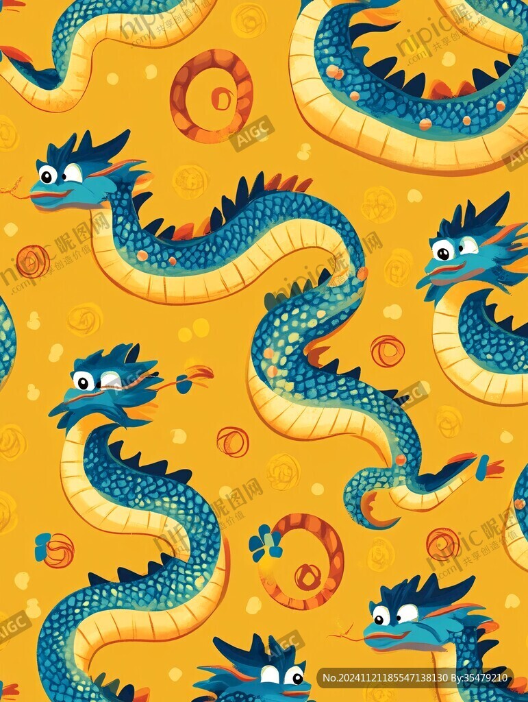 卡通龍圖案
