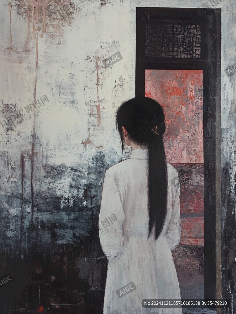 江南美女油畫