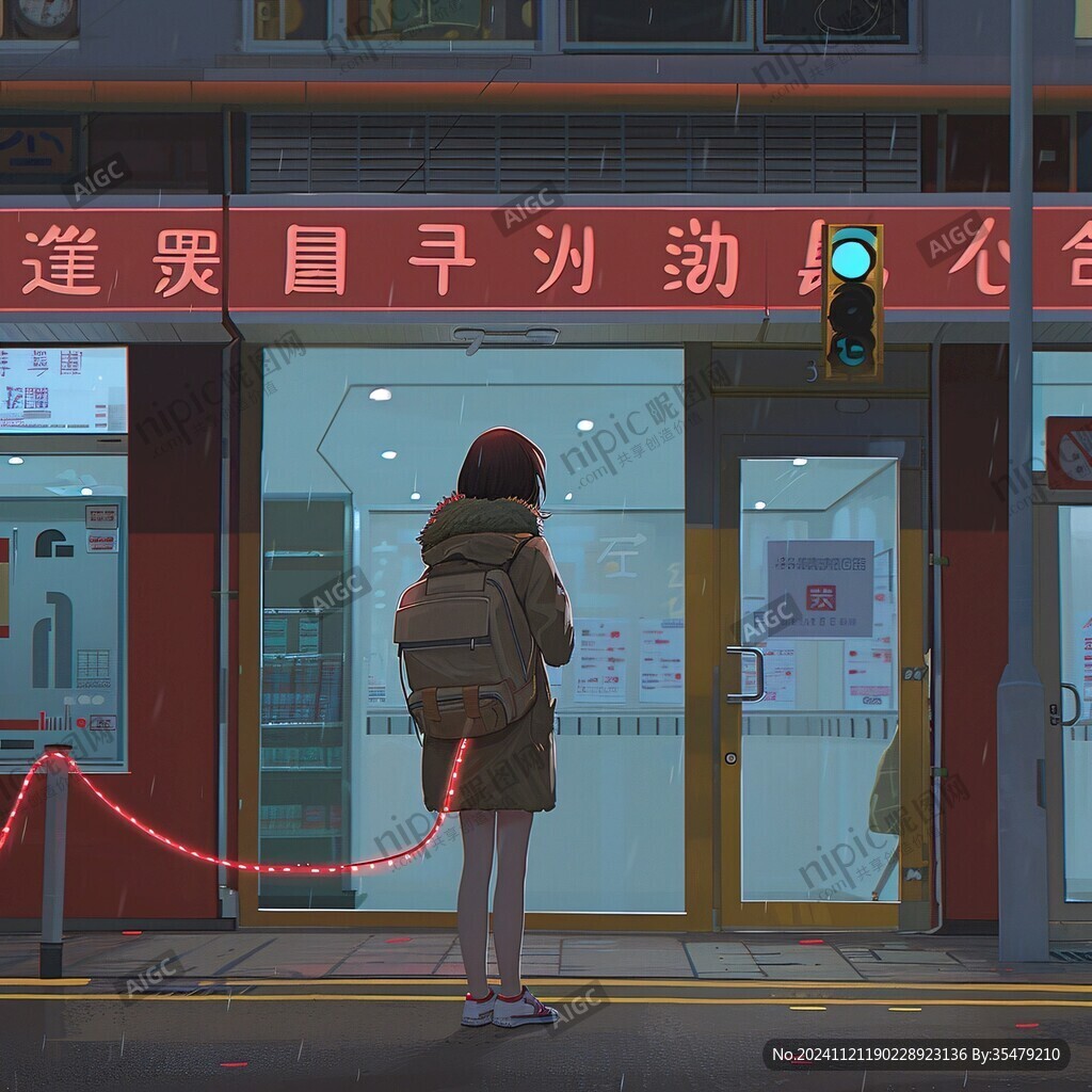 插畫背影
