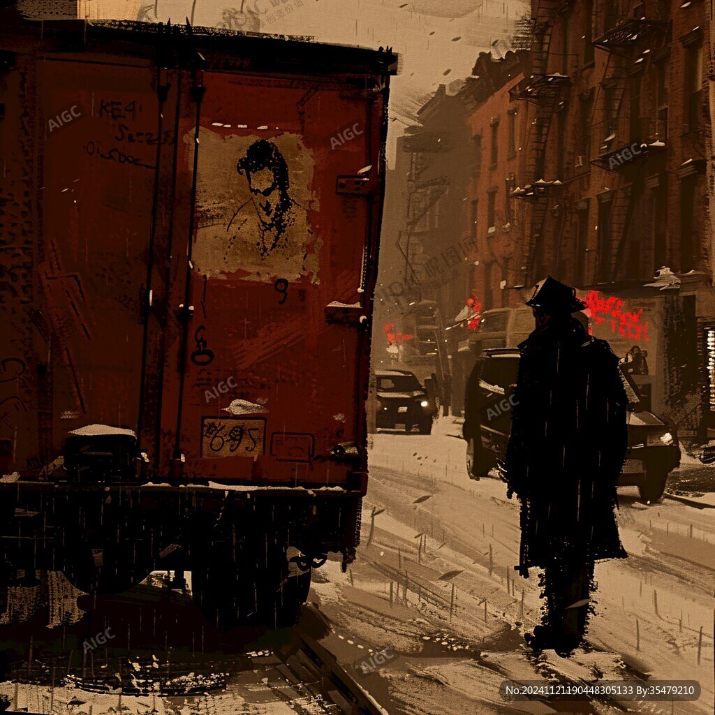 雪中快遞車