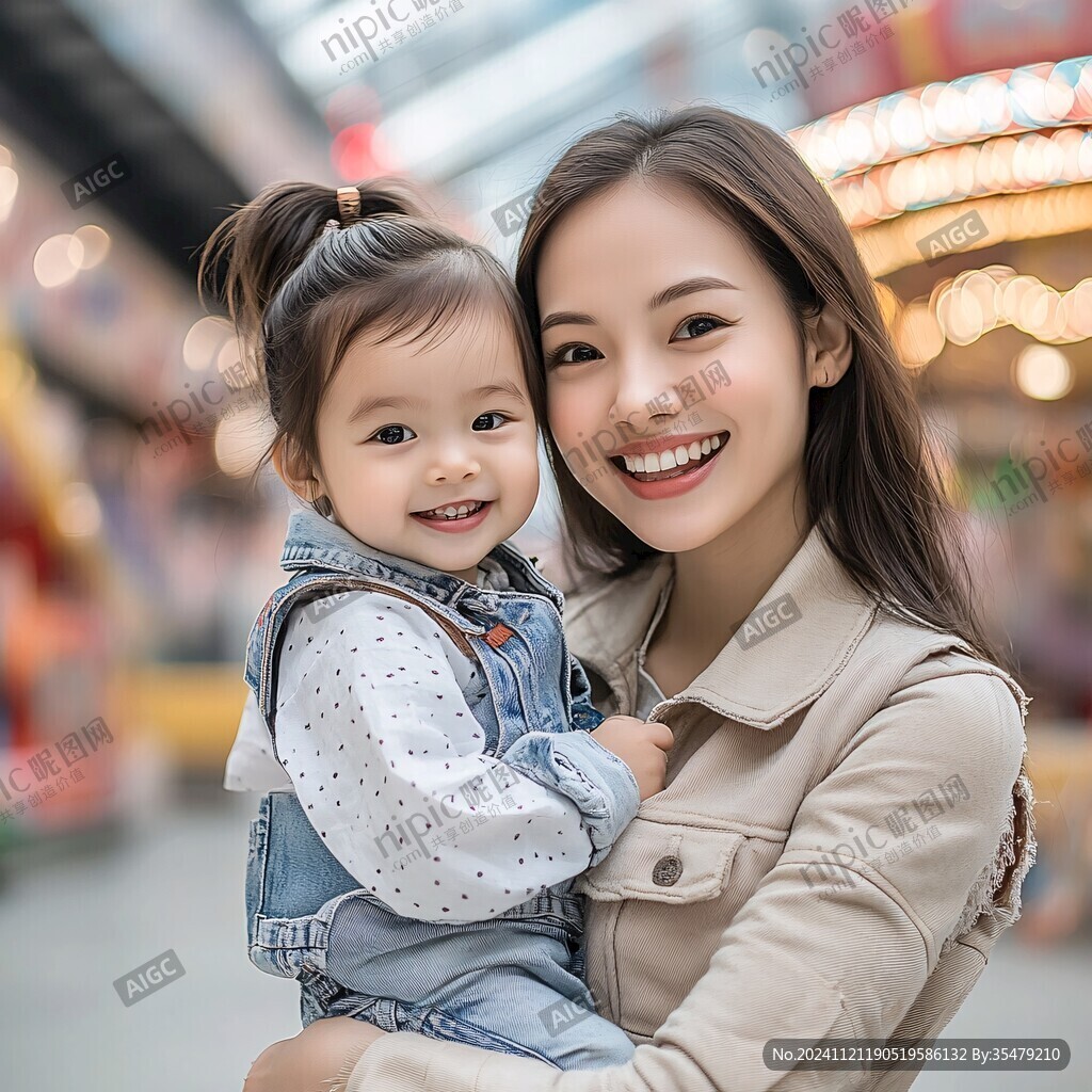 母女逛街