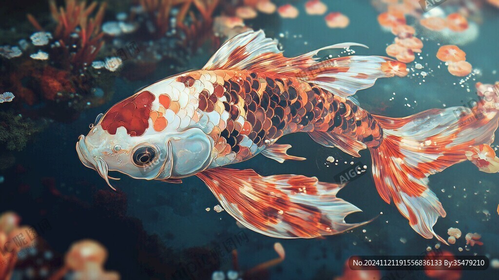 插畫錦鯉