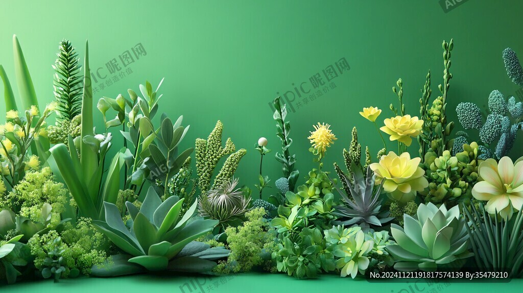 3d立體植物壁紙