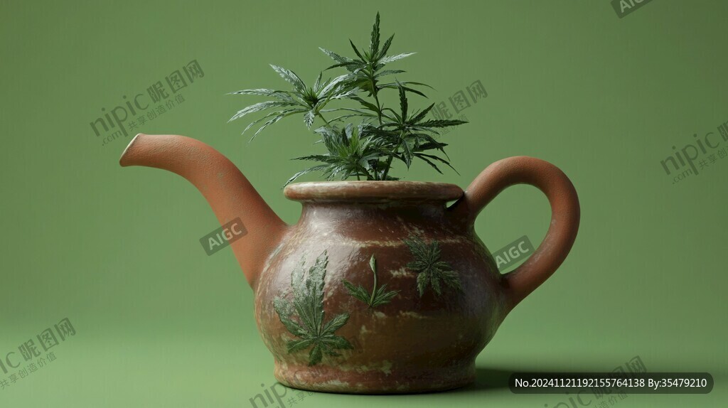 植物茶壺造型