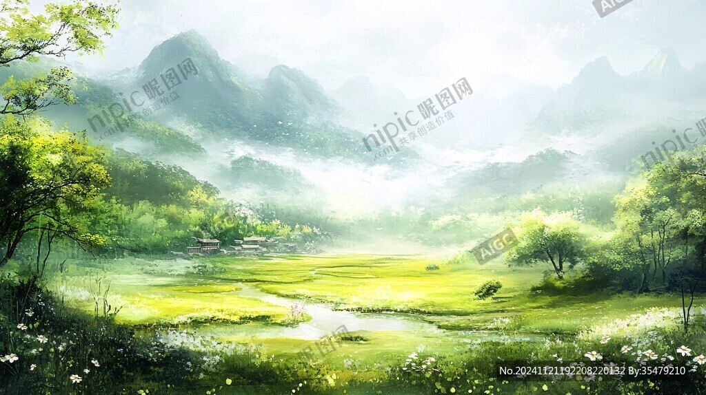 高清古風山水