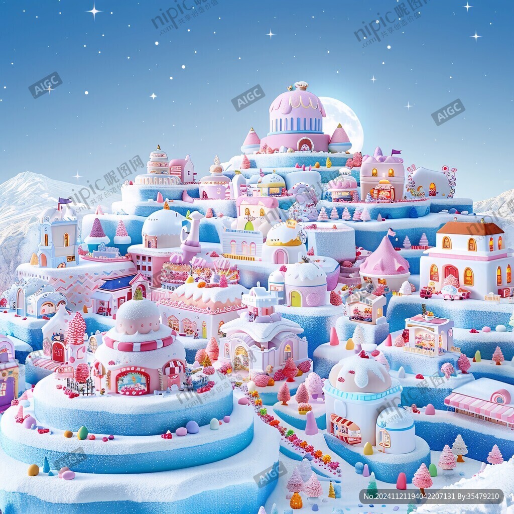 冰雪大世界插畫