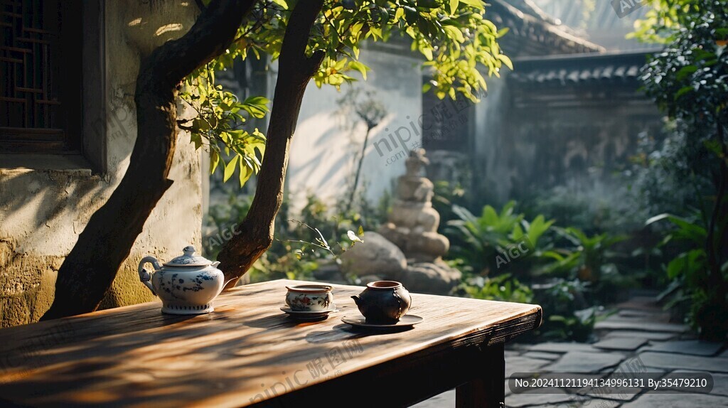 古鎮(zhèn)雅致的茶室
