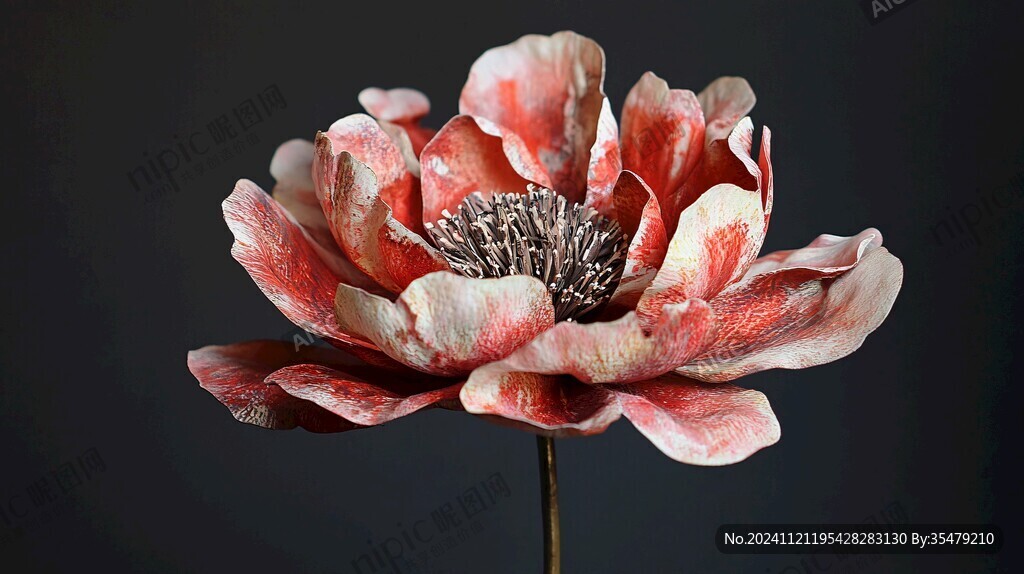 3d立體花卉牡丹