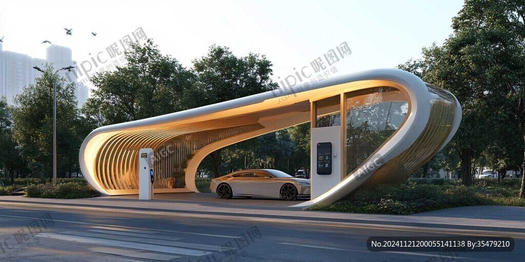 異形候車亭