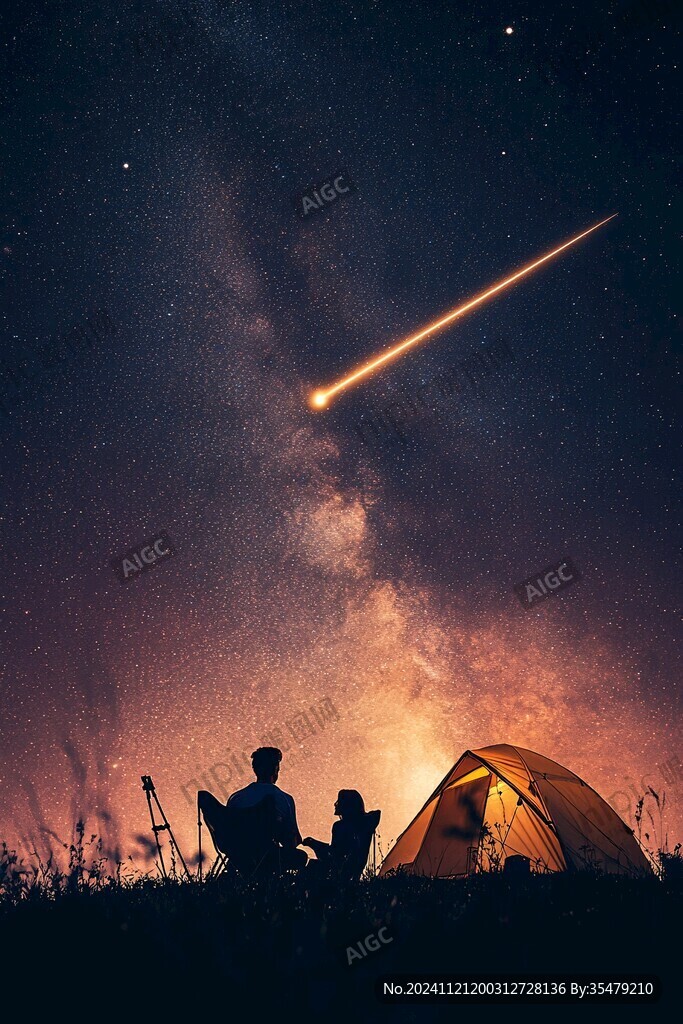 創(chuàng)意夜晚星點(diǎn)流星
