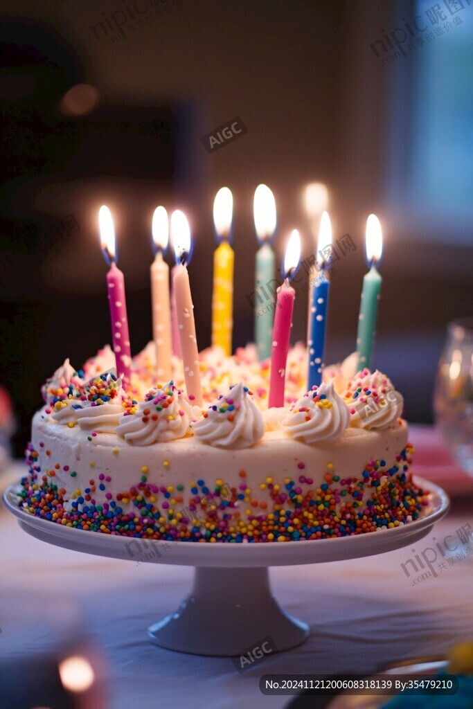 生日蛋糕豎構圖