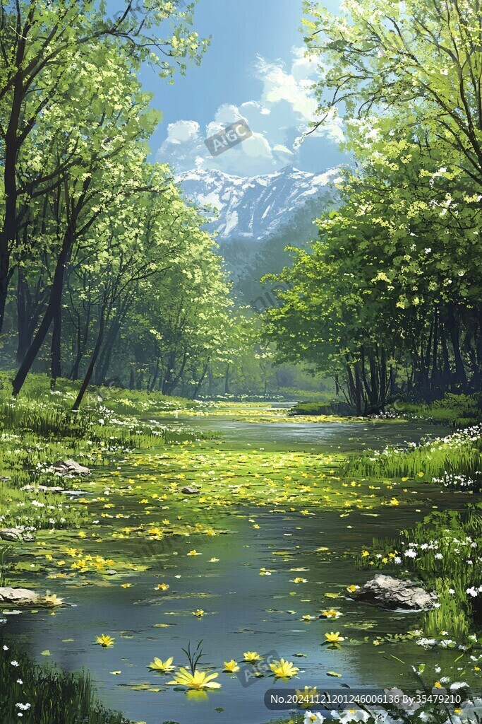 唯美詩意自然風(fēng)景漫畫