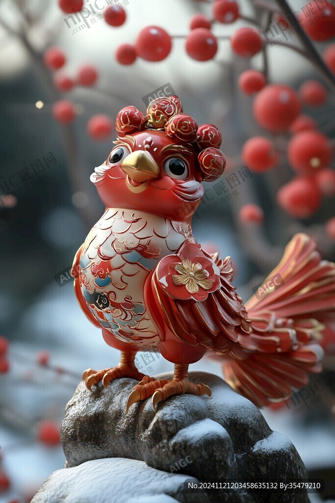 雞年祥瑞瓷塑