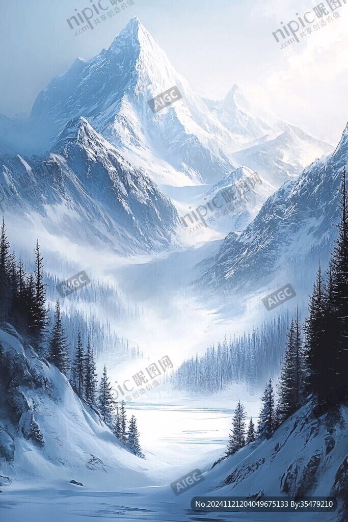 雪山原畫(huà)