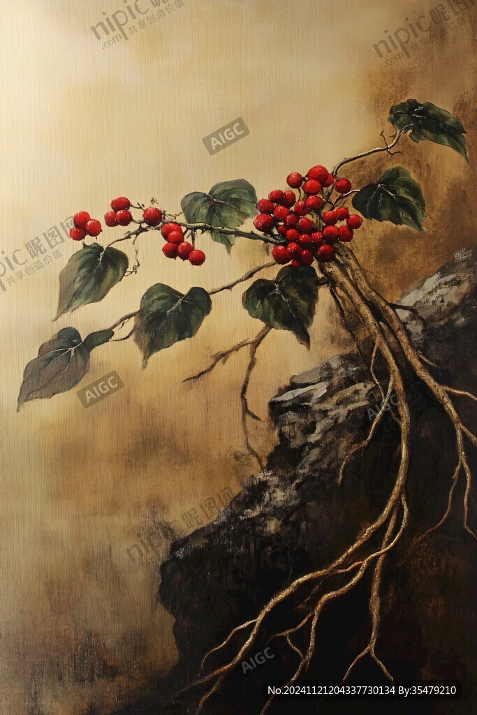 工筆紅果
