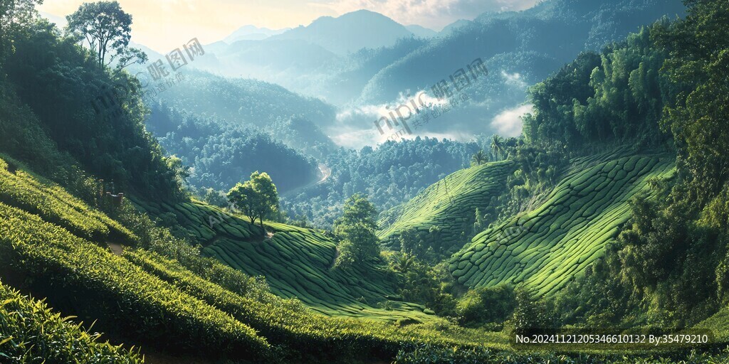 茶山茶園全景