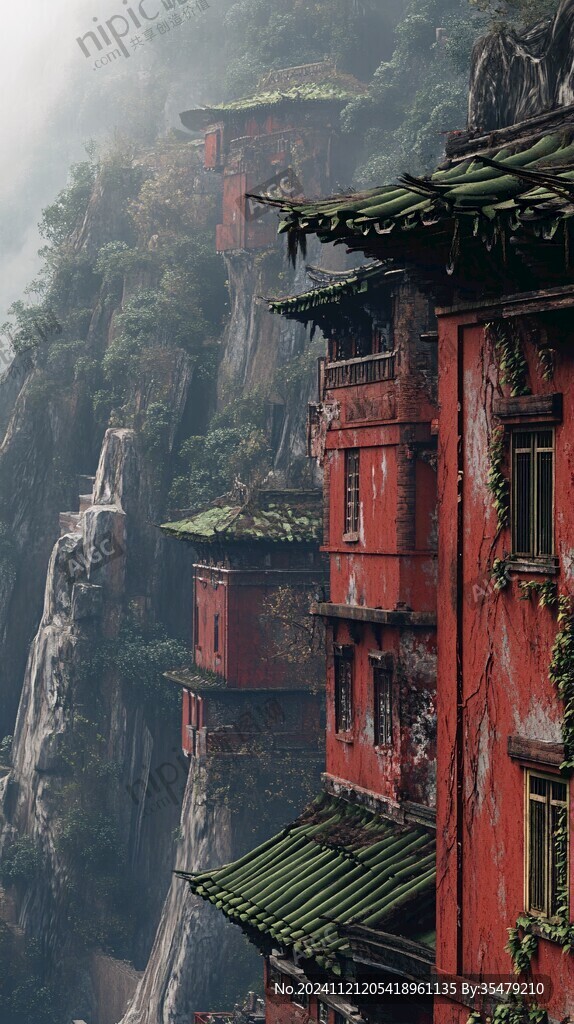 峭壁上的房屋