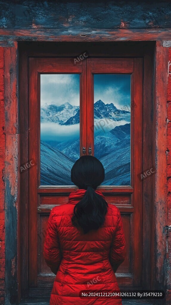 窗外人物