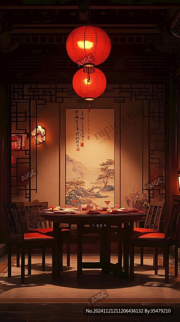 中式餐館場(chǎng)景