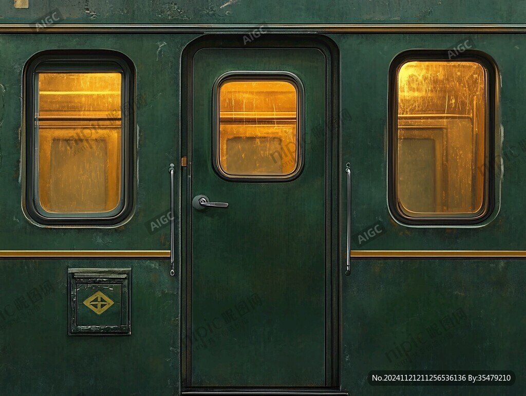 綠皮火車車門