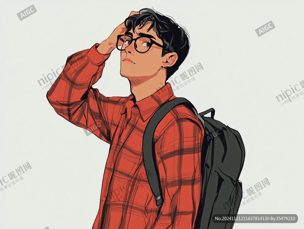 男生插畫