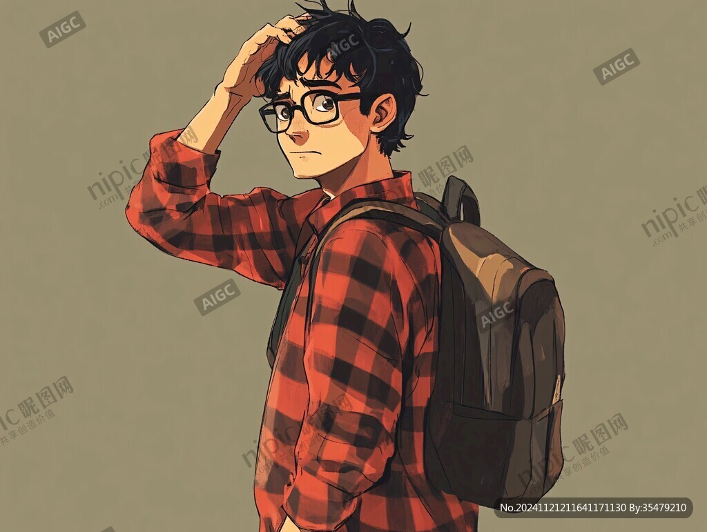 男生插畫