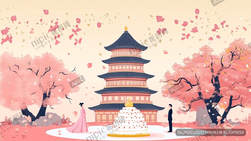 婚慶插畫