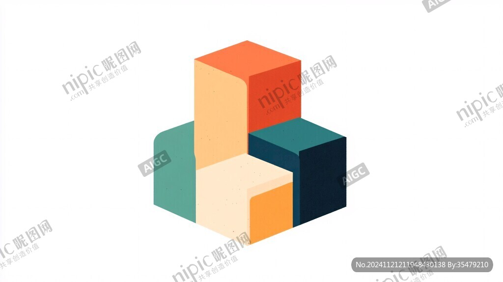 彩色積木logo