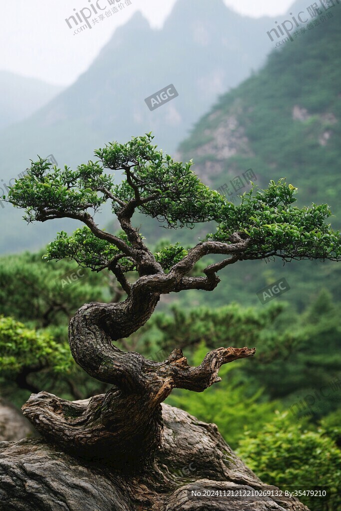 絕壁逢生的小樹