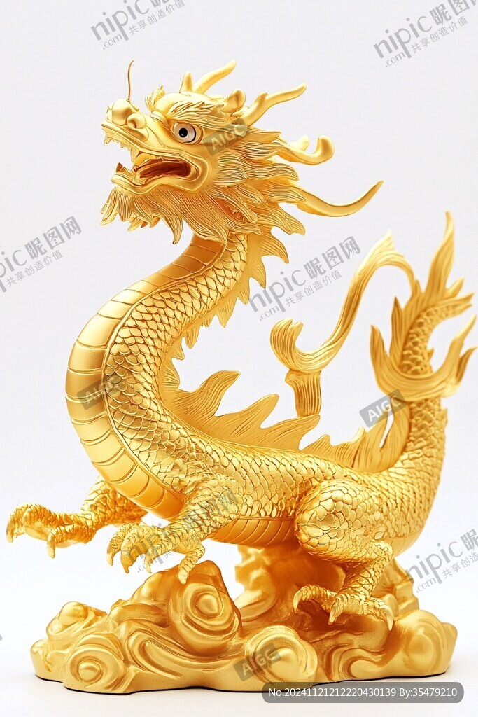 黃金龍擺件