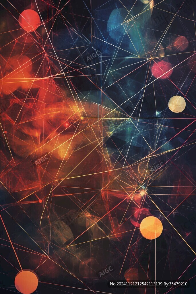 抽象線條虛幻朦朧幻影