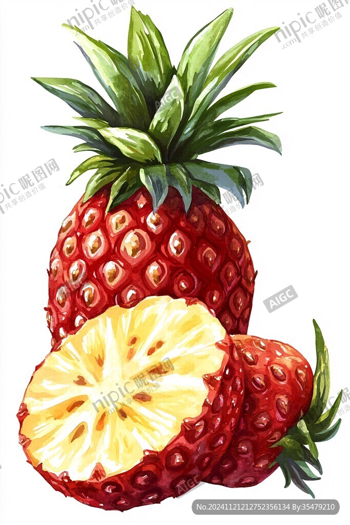 菠蘿插畫鳳梨插畫