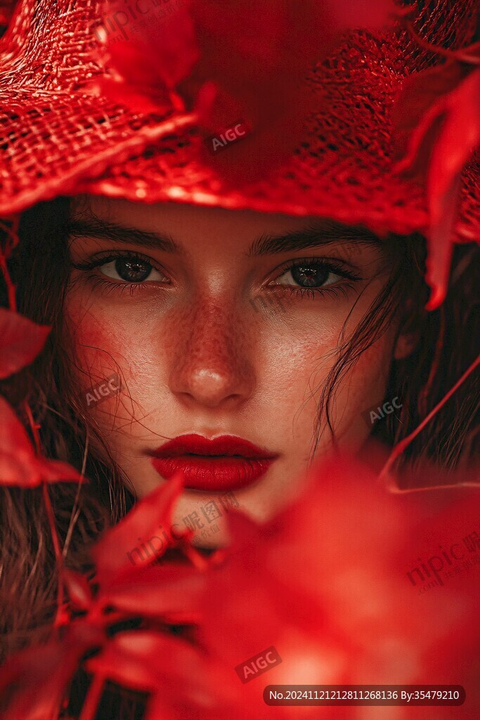 紅色戶外森系