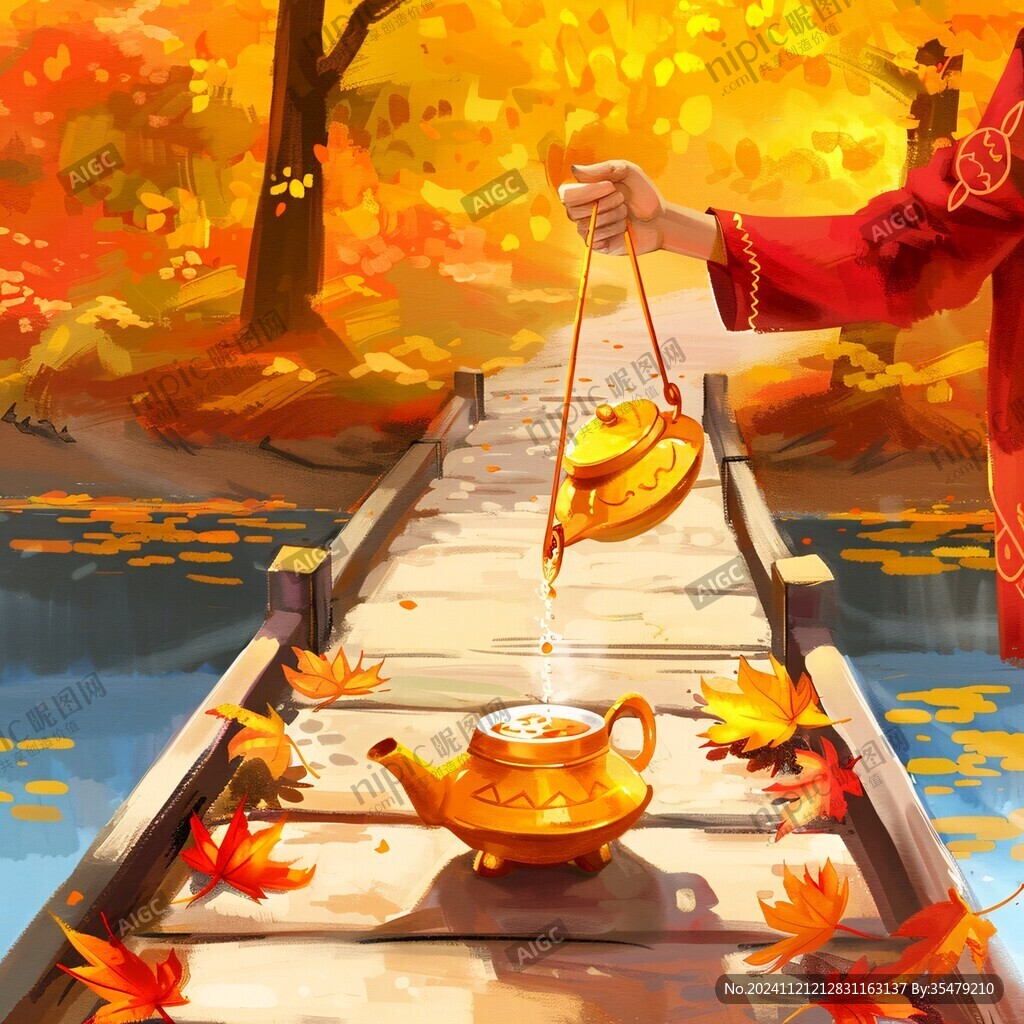 秋天文創(chuàng)插畫
