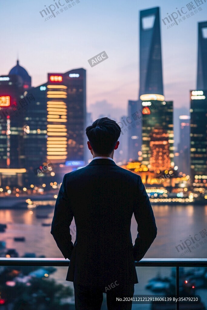 男神背影