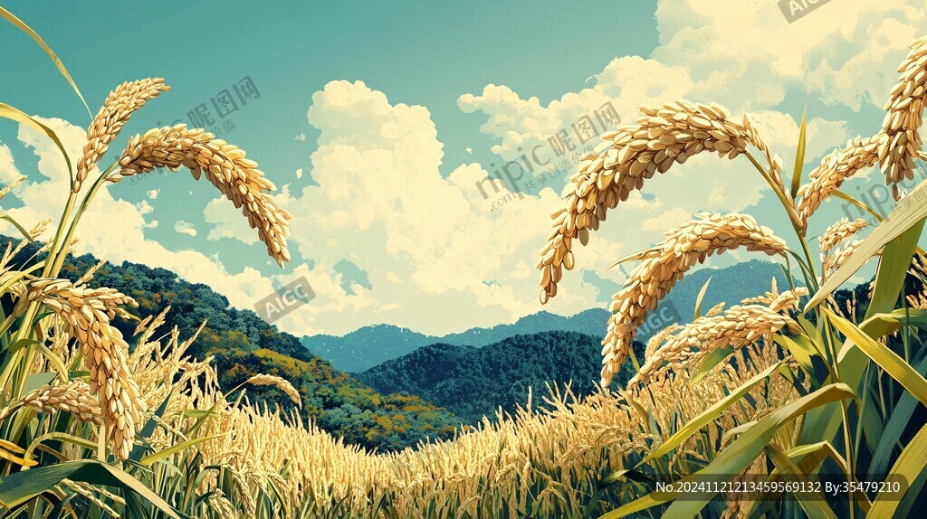稻穗豐收風(fēng)光