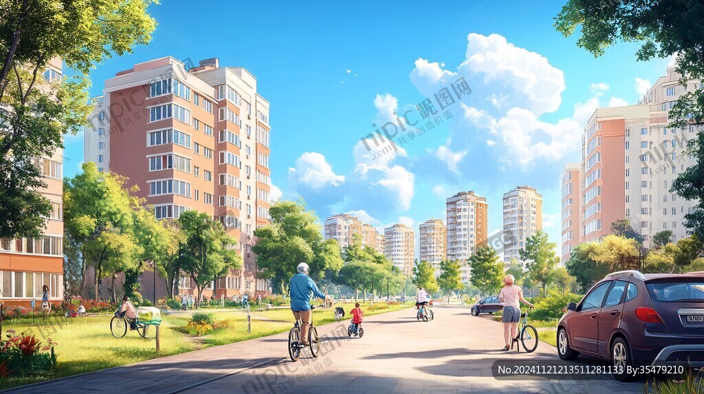 小區(qū)生活場景