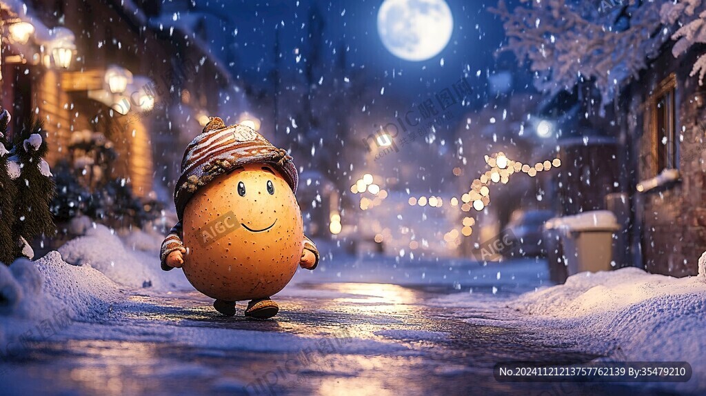 唯美雪夜