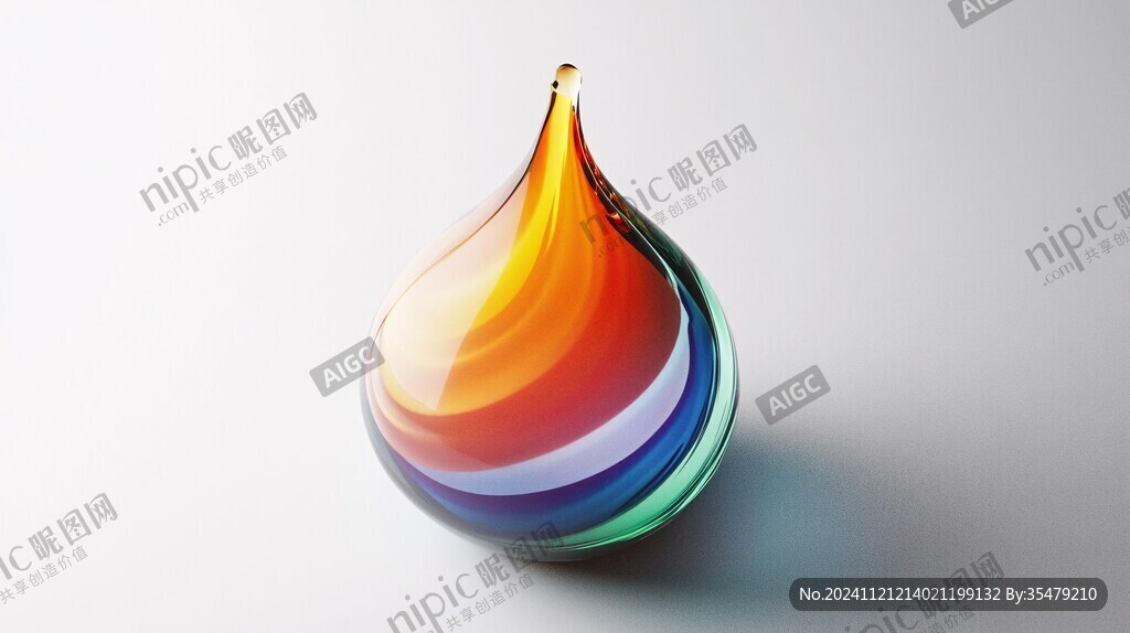 水滴色彩圖