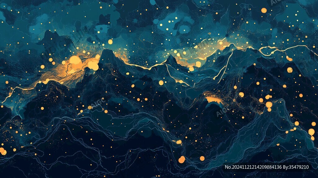抽象寫意星辰大海