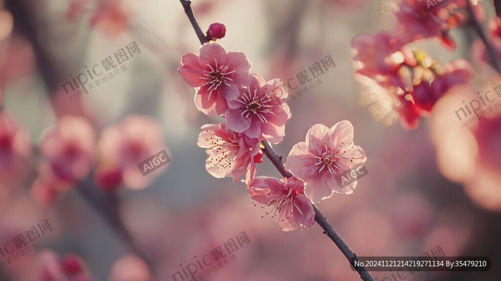 唯美桃花高清壁紙