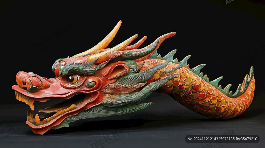 彩瓷龍